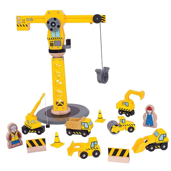 Big yellow sale crane toy