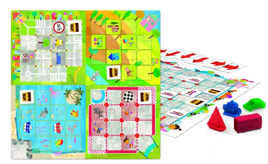 image of a doublesided coding. BrightMinds toys board game