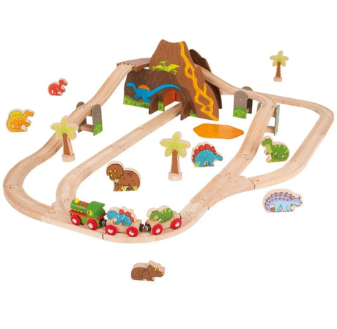 Bigjigs Dinosaur Railway Set