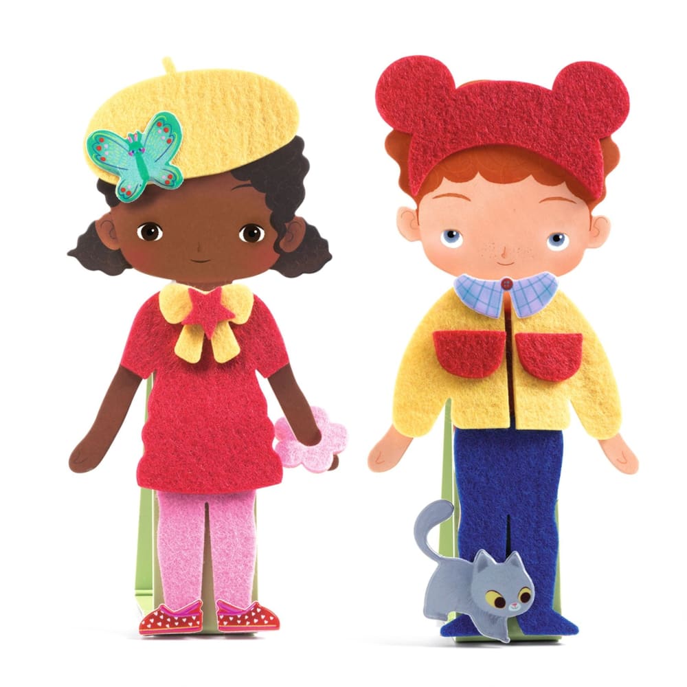 Djeco Felt Characters Soft Dress Up - 3070900087316