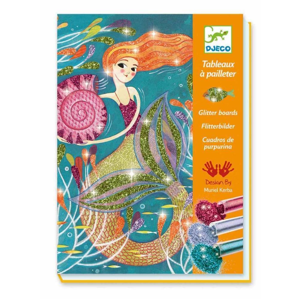 Djeco Mermaids Glitter Board - 3070900095076