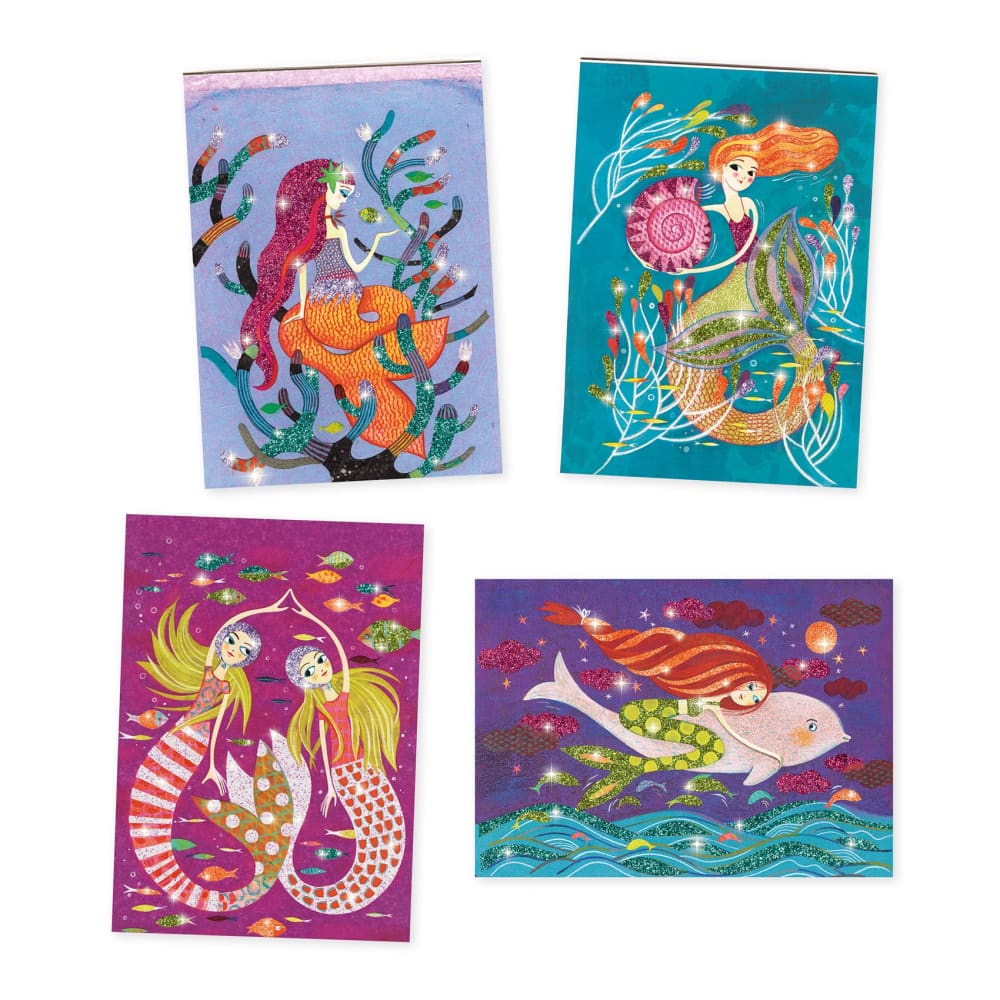 Djeco Mermaids Glitter Board - 3070900095076