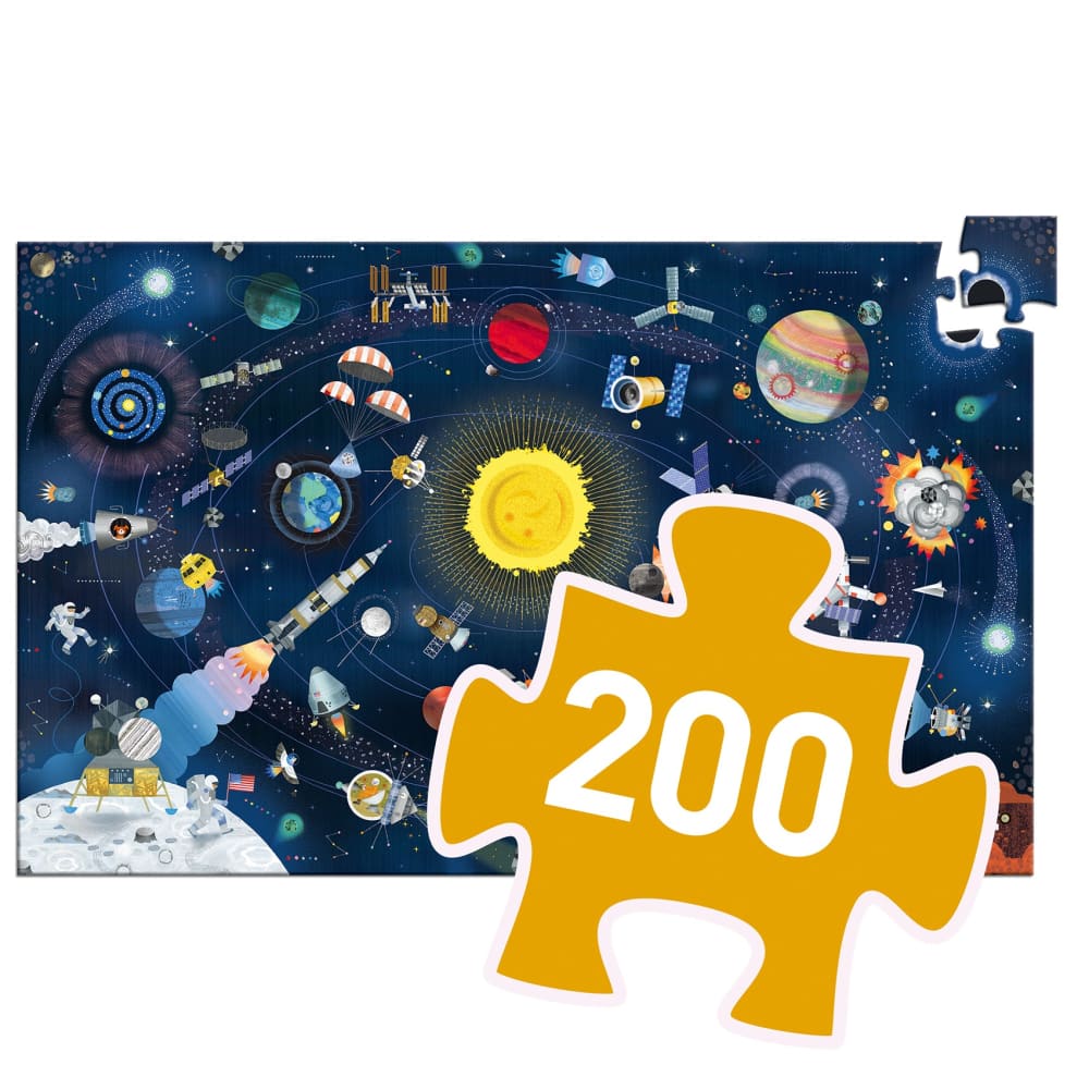 Djeco the space puzzle + booklet