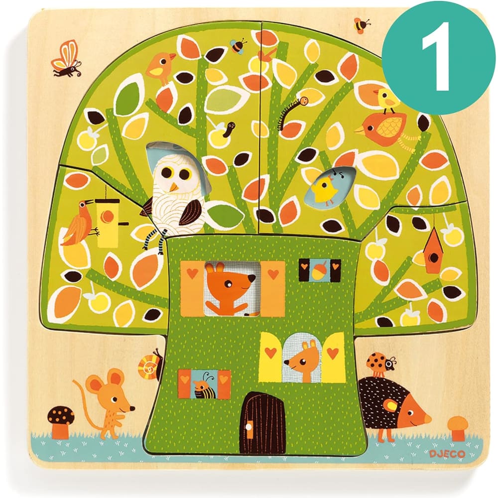 Djeco Three-layer Tree House Puzzle - 3070900014817