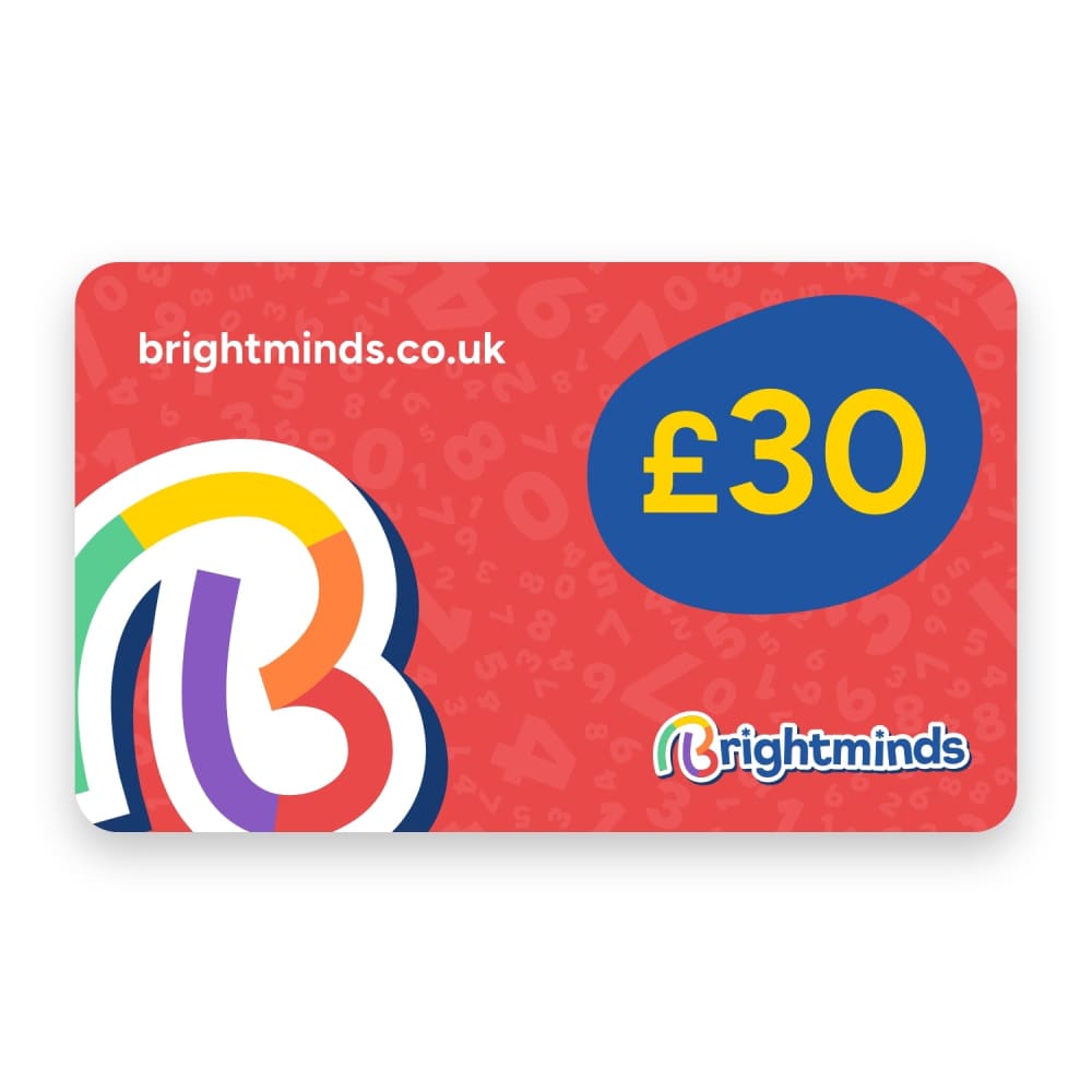 E-Gift Voucher Brightminds UK (£10 £20 £25 £30 and £50 denominations) - BrightMinds