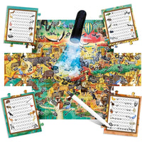 Explore the Safari Puzzle with Magic Light Torch - Baby Republic 8059591421420