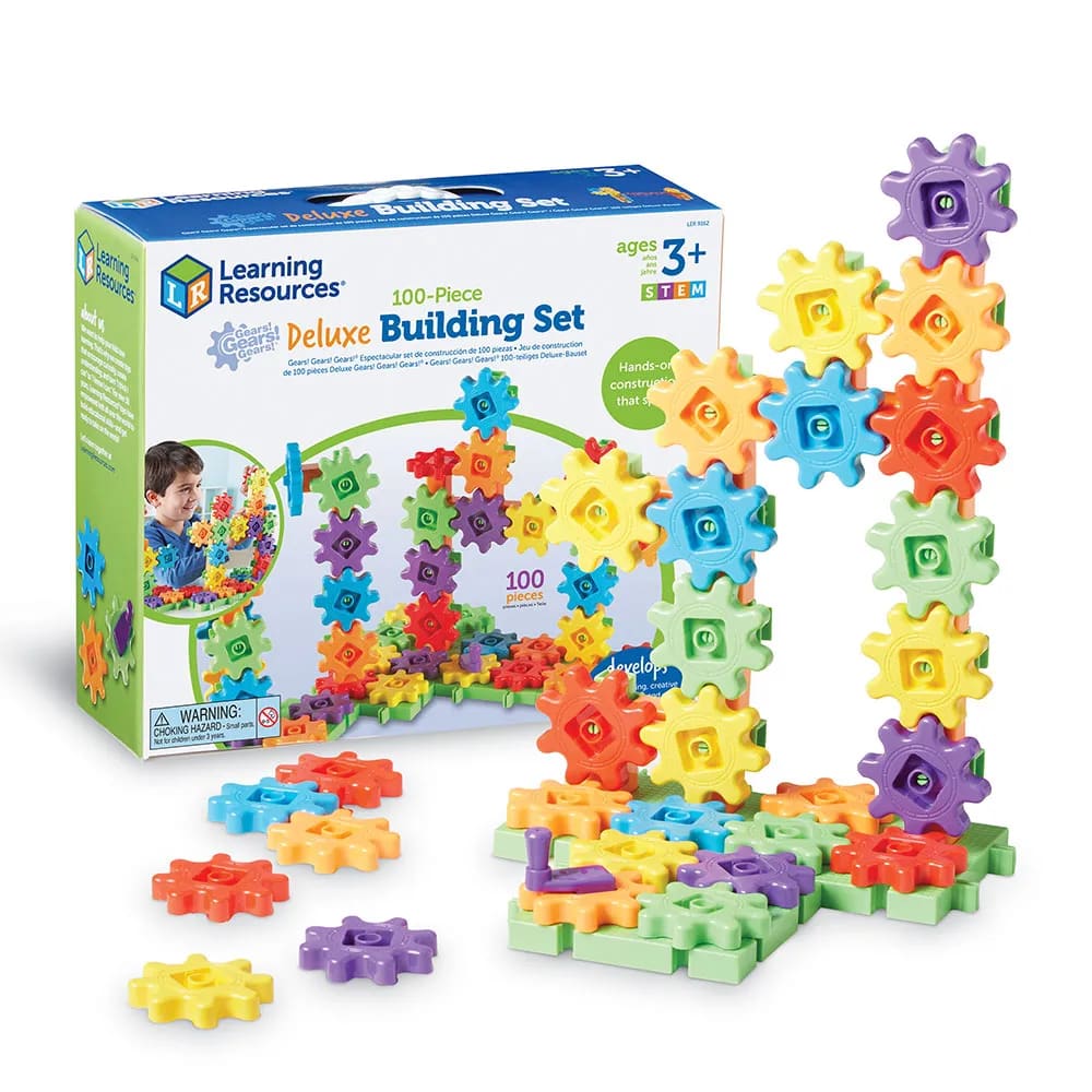 Gears! Gears!® Deluxe Building Set (Set of 100) - Learning Resources