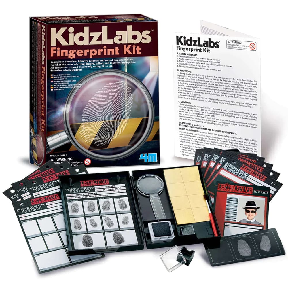 KidzLabs Fingerprint Kit - 4M Great Gizmos 4893156032485