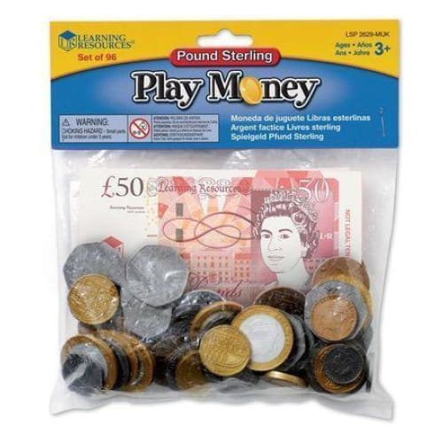 Learning Resources Play UK Sterling Money Set - 765023326291