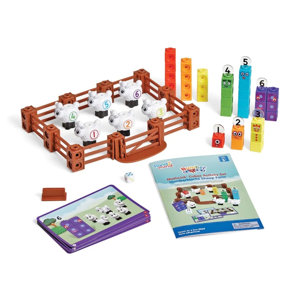 MathLink® Cubes Numberblocks® Sheep Farm Activity Set - Learning Resources