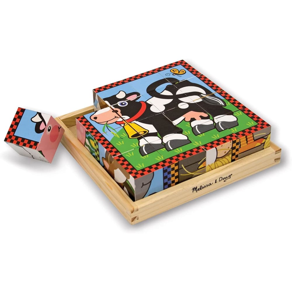 Melissa and Doug Farm Cube Puzzle - 772107754