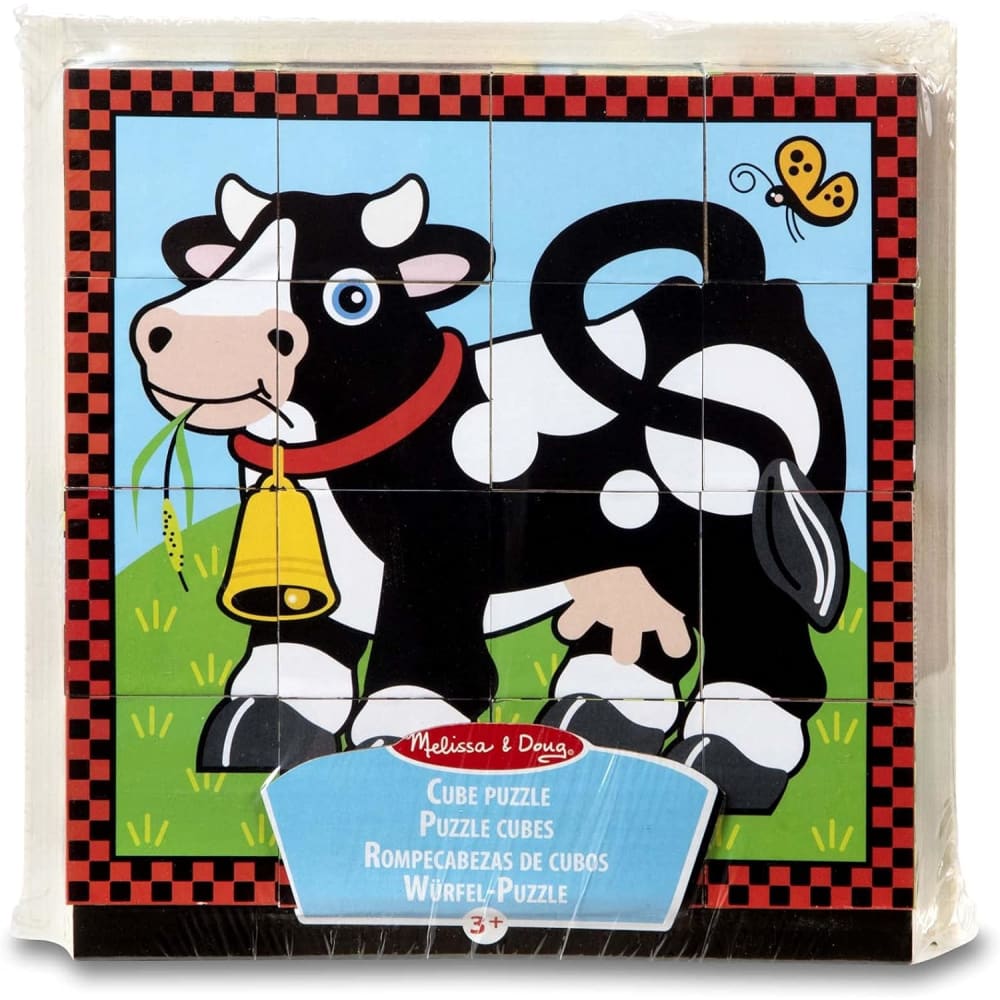 Melissa and Doug Farm Cube Puzzle - 772107754