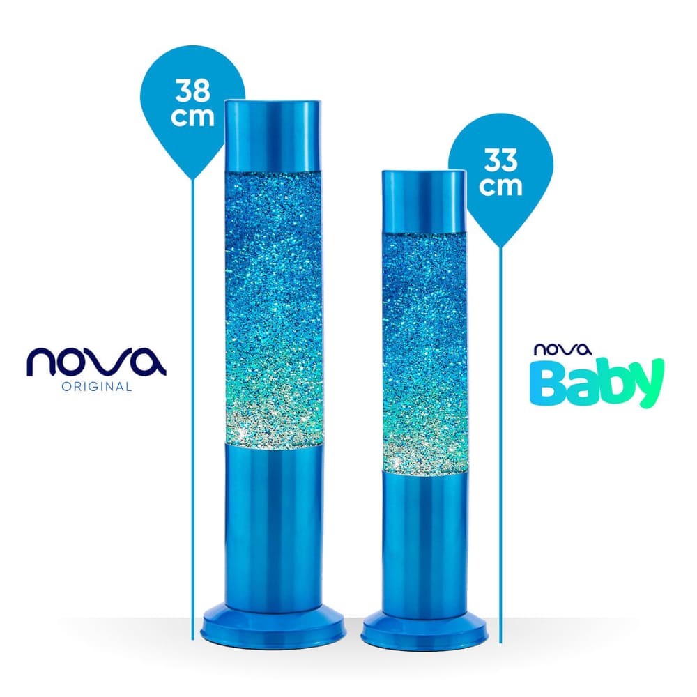 Nova Baby Glitter Lamp Blue