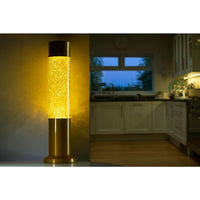 Nova Colour Glitter Lamp Yellow