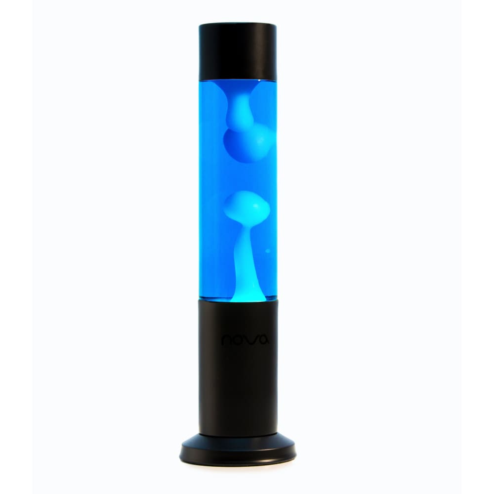 Nova Lava Lamp Blue with White Wax - 5050341300296