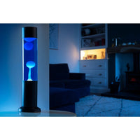 Nova Lava Lamp Blue with White Wax - 5050341300296