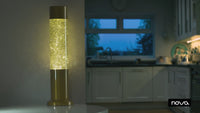 Nova Colour Glitter Lamp Yellow