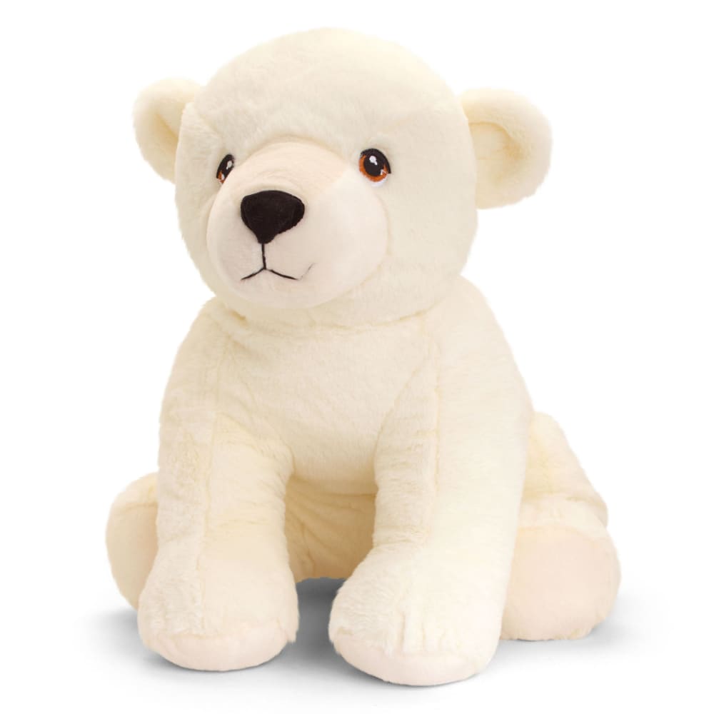 Recycled Plush Polar Bear 25cm BrightMinds UK