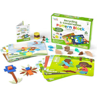 Recycling & Conservation Pattern Block Puzzle Set - Learning Resources