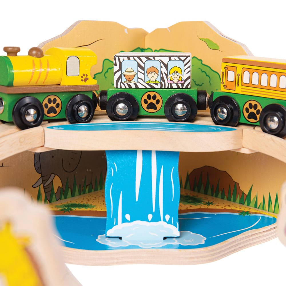 Safari Train Set - Bigjigs Rail 691621090695