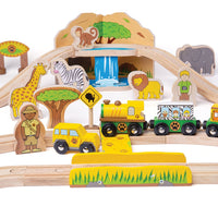 Safari Train Set - Bigjigs Rail 691621090695