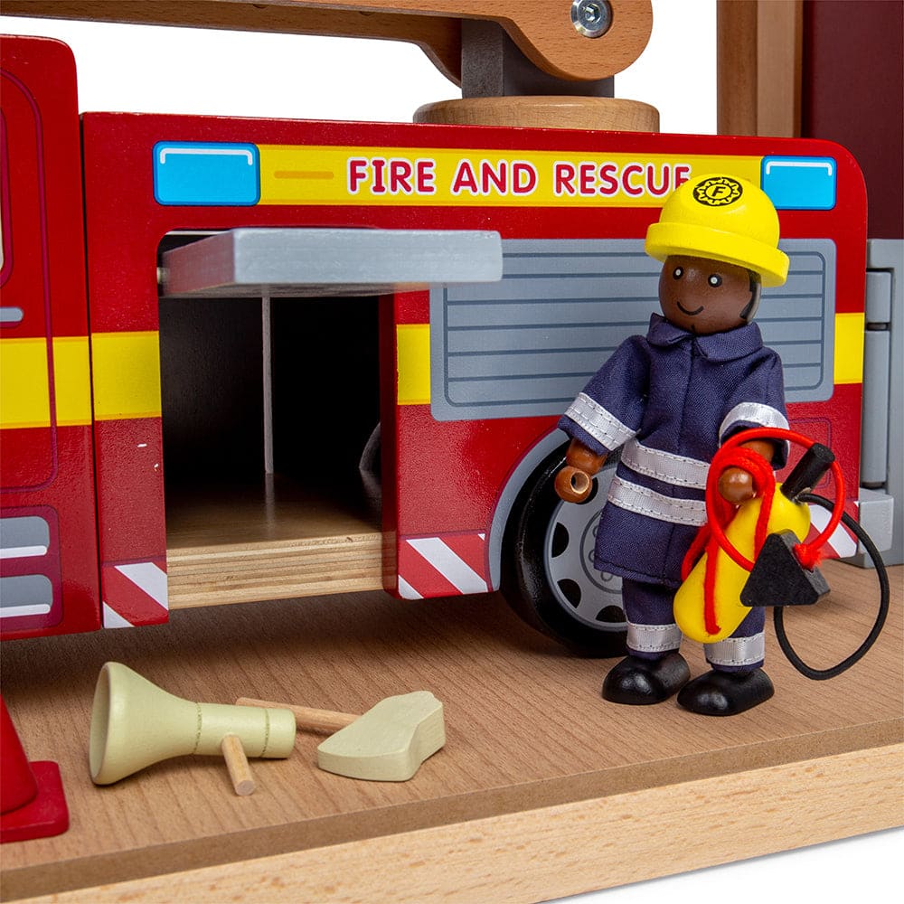 Tidlo Fire Station Toy Bundle - 691621678923