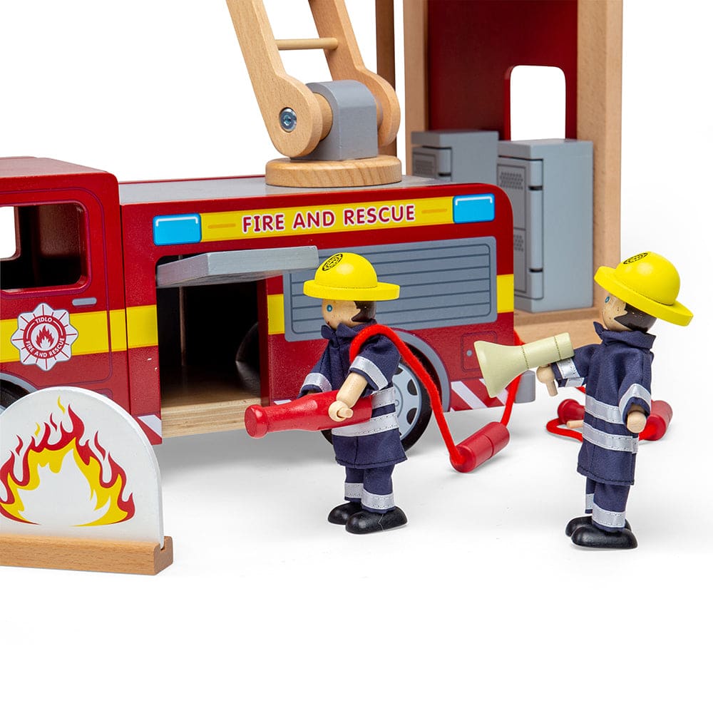 Tidlo Fire Station Toy Bundle - 691621678923