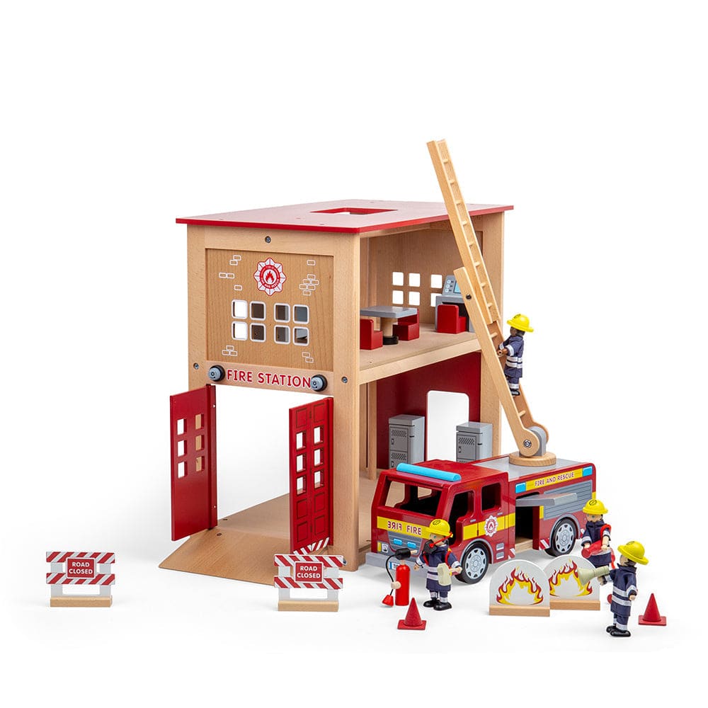 Tidlo Fire Station Toy Bundle - 691621678923