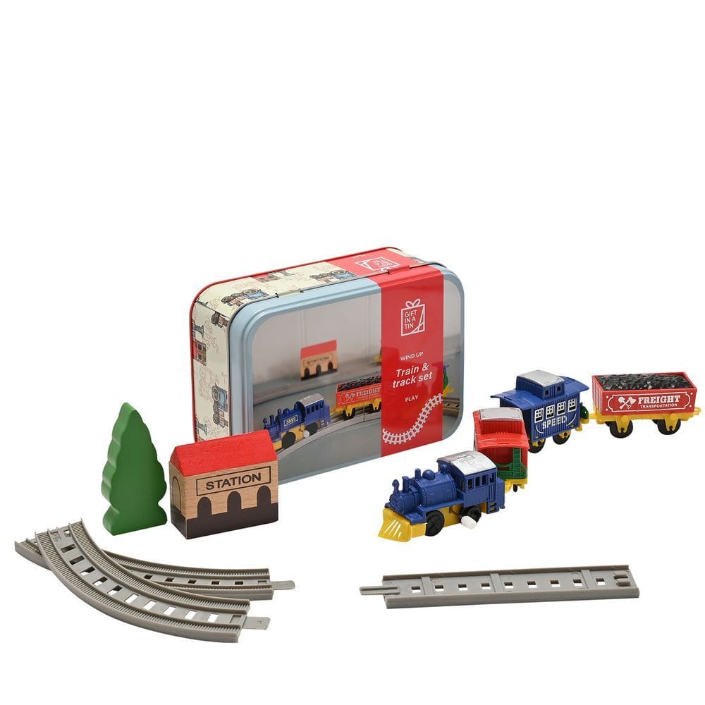 Wind Up Train Set Kit in a Tin