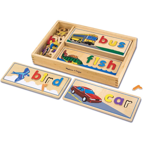 Image of Wooden Puzzle See & Spell - Melissa and Doug 772129404