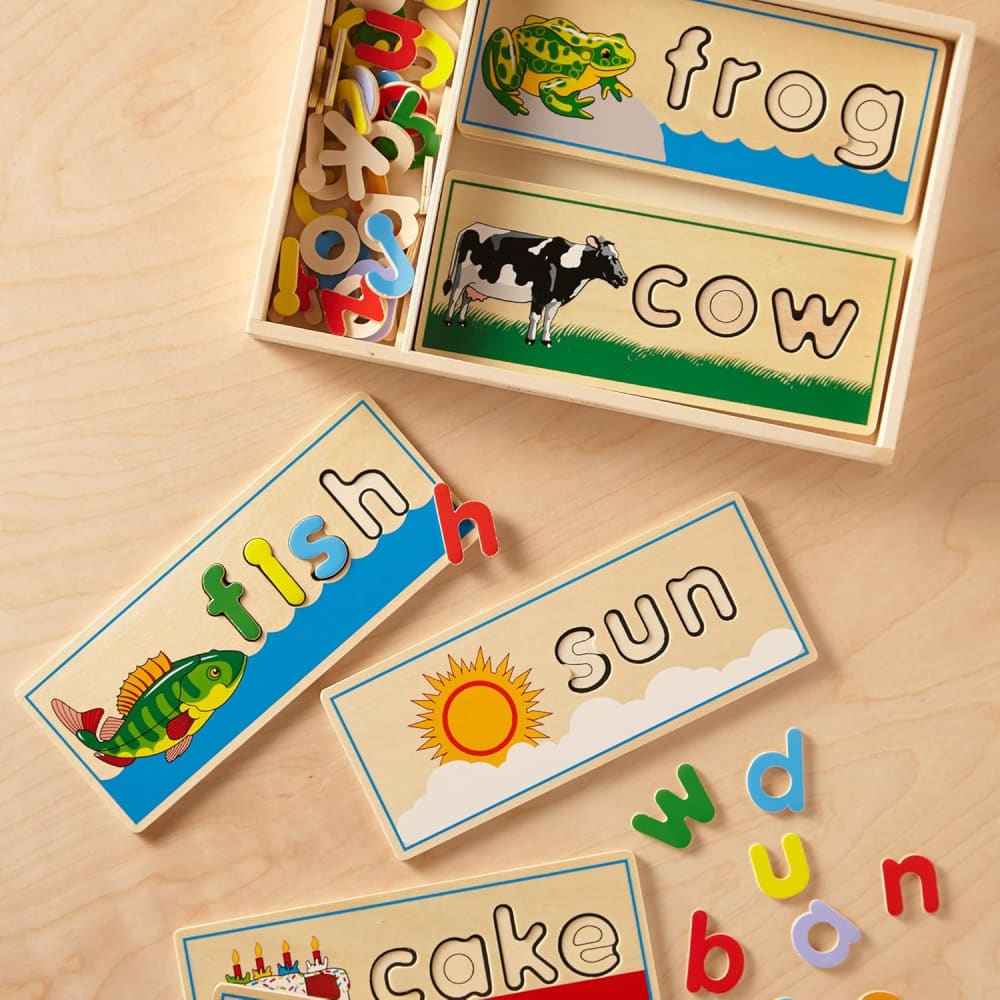 Wooden Puzzle See & Spell - Melissa and Doug 772129404