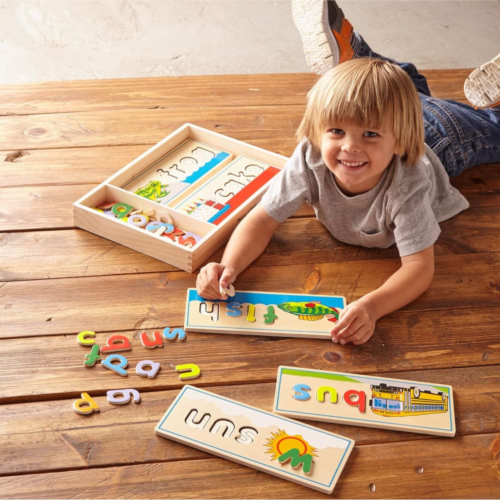 Wooden Puzzle See & Spell - Melissa and Doug 772129404