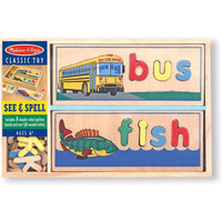 Wooden Puzzle See & Spell - Melissa and Doug 772129404