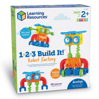 1-2-3 Build It! Robot Factory - Learning Resources 765023028690