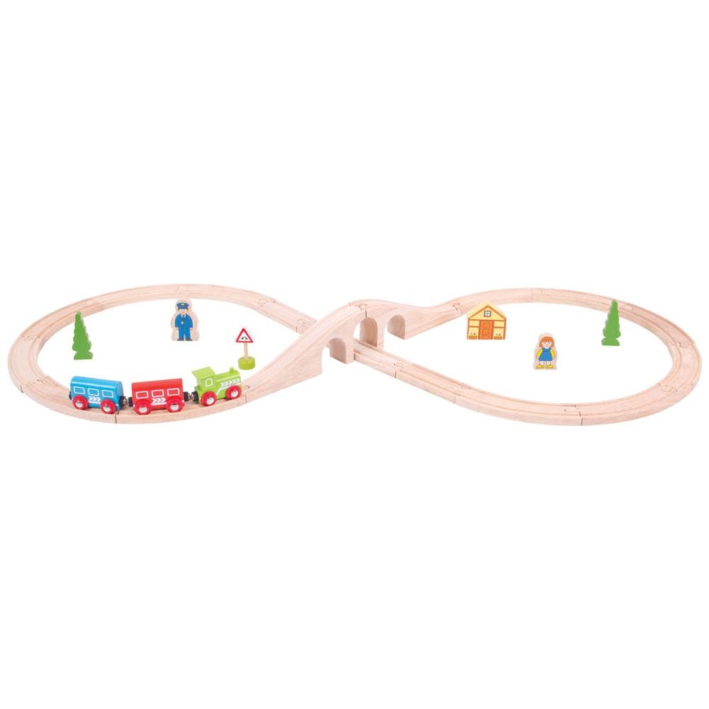 Bigjigs Figure of Eight Train Set (BJT012) - Rail 691621090121