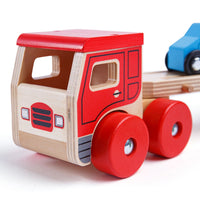 Bigjigs Wooden Transporter Lorry - Toys 691621537978