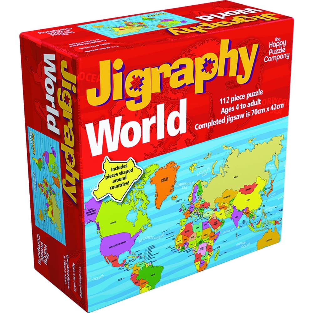 Happy Puzzle Jigraphy World Map - Company