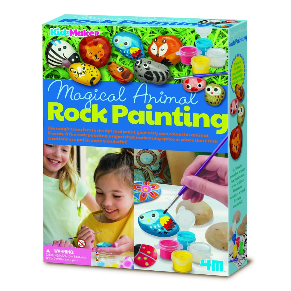 Magical Animal Rock Painting - 4M Great Gizmo 4893156047564