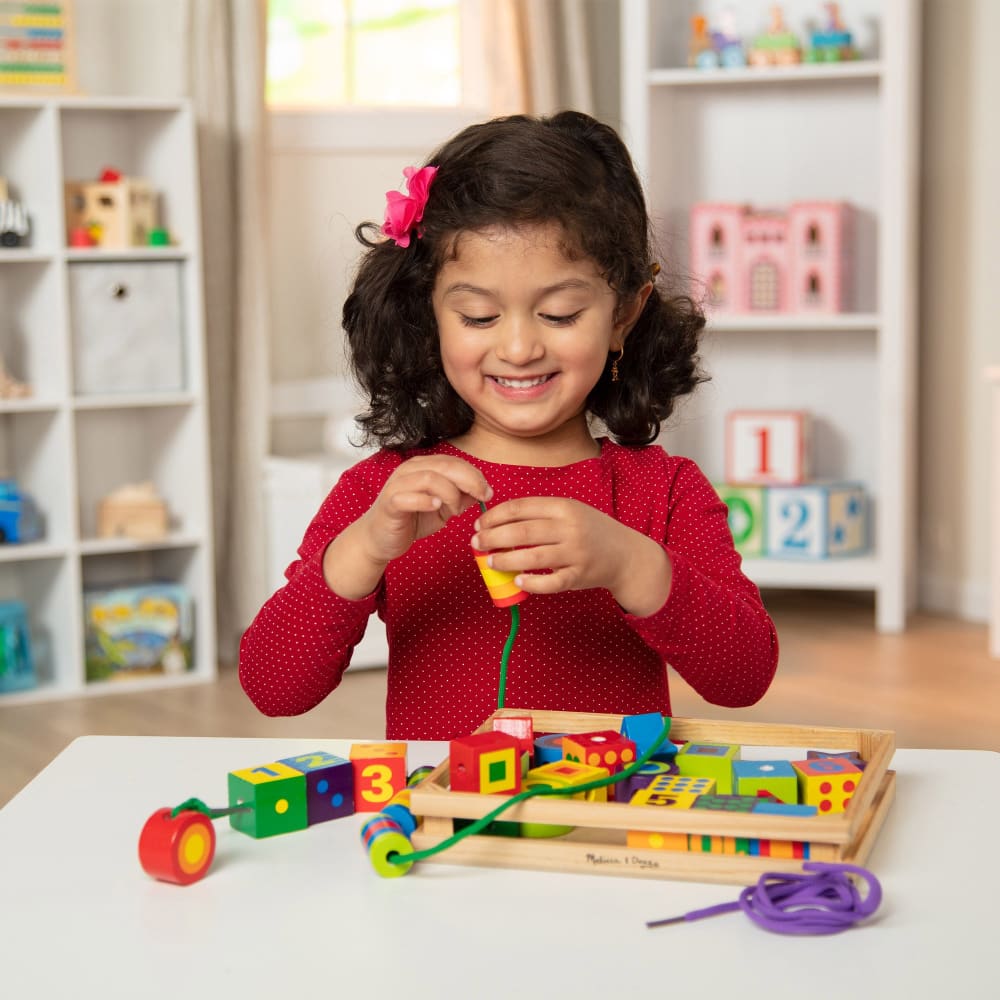 Melissa and Doug Lacing Beads in a Box - 772137751