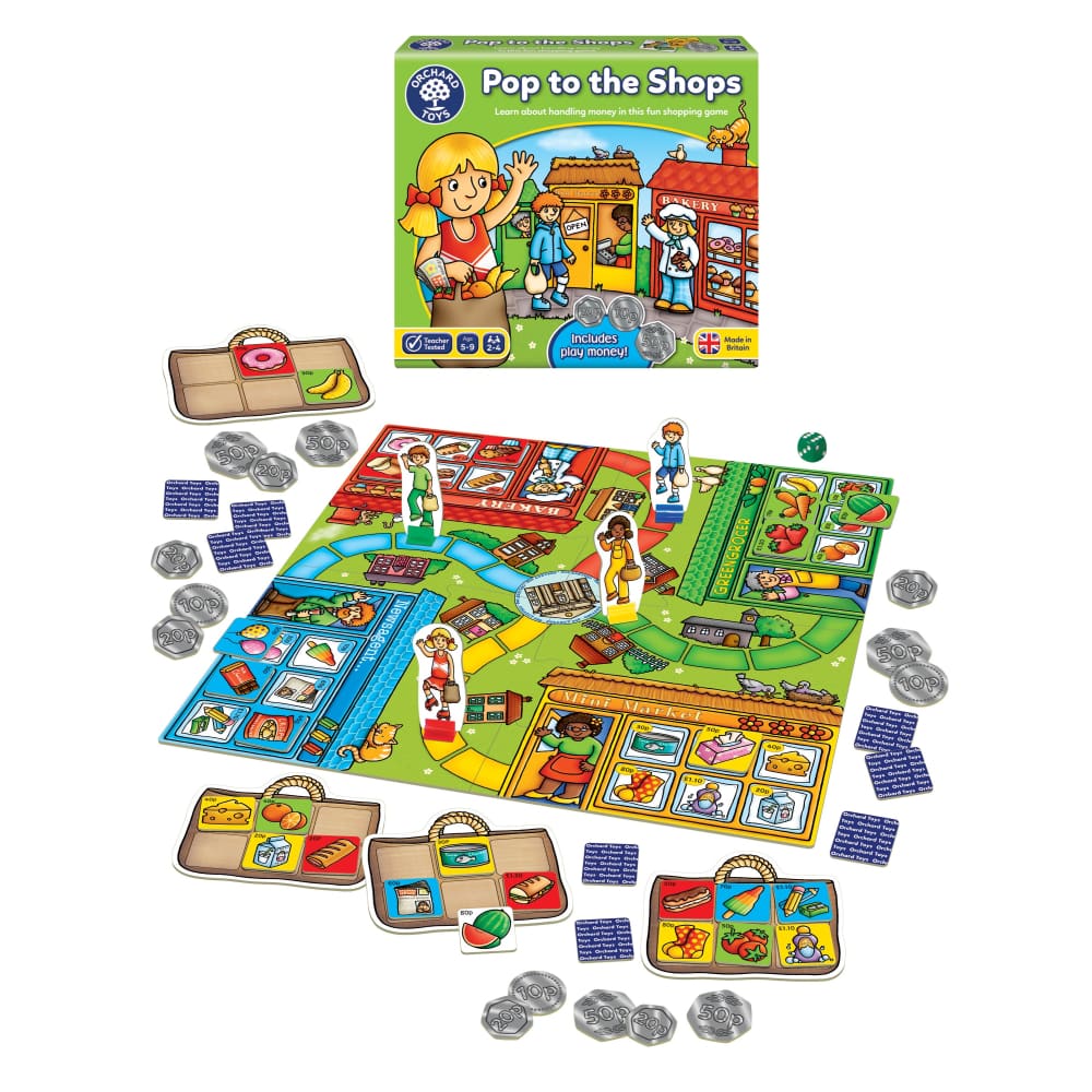 Orchard Toys Pop the Shops Shopping Game - 5011863100658