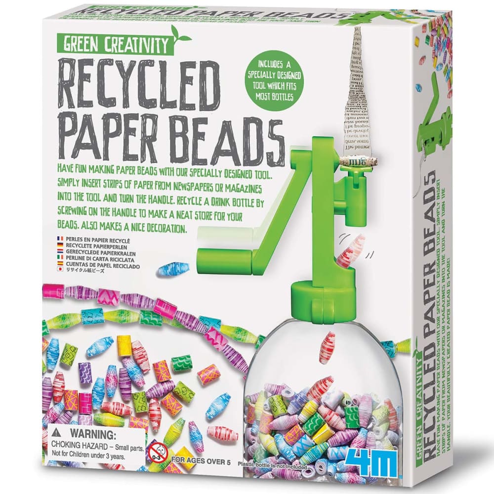 Recycled Paper Beads - 4M Great Gizmo 4893156045881