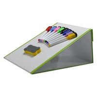 Tabletop Magic Magnetic Whiteboard Easel A3 with 8 pens & eraser - 5060182800855