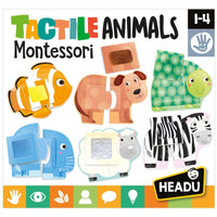 Tactile Animals Montessori Touch and Feel Puzzle - HeadU 8059591420188